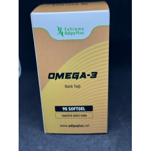 Adipo Plus Extreme Omega-3 Balık Yağı – EPA & DHA Destekli Kalp, Beyin ve Eklem Sağlığı 90 Softgel