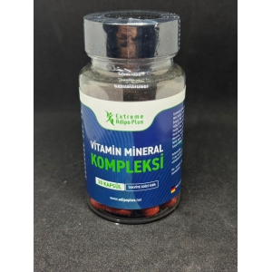 Adipo Plus Extreme Vitamin Mineral Kompleksi – Günlük Vitamin ve Mineral Desteği 30 Kapsül