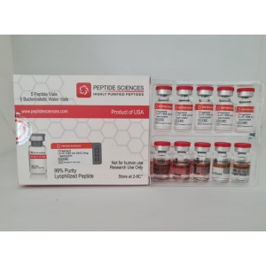 Peptide Sciences Fragment 176-191 + CJC-1295 (No DAC) + Ipamorelin Combo (6 mg / 3 mg / 3 mg) – 5 Flakon Set + Antibakteriyel Su